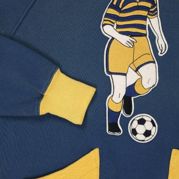 Brand New with Tags (NWT) – Samuel Zelig St Denis FC Hoodie M – Vintage Navy - Picture 14 of 16